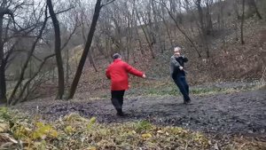 Искусство владения мечом цзянь. Парная работа.