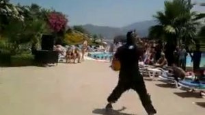 Marmaris break dance show from aqua dream water park