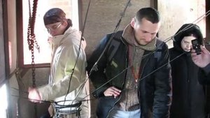 Елена Грандова на колокольне Новодевичьего монастыря.