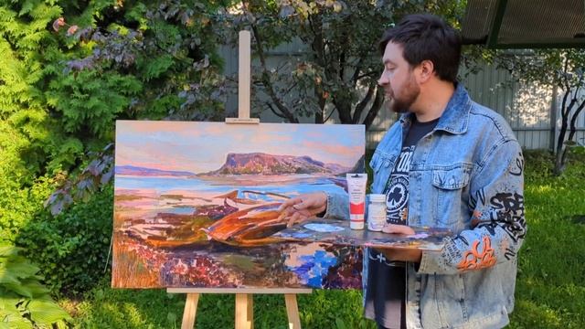 Делаем живопись "ПОД МАСЛО" АКРИЛОВЫМИ КРАСКАМИ смотреть онлайн