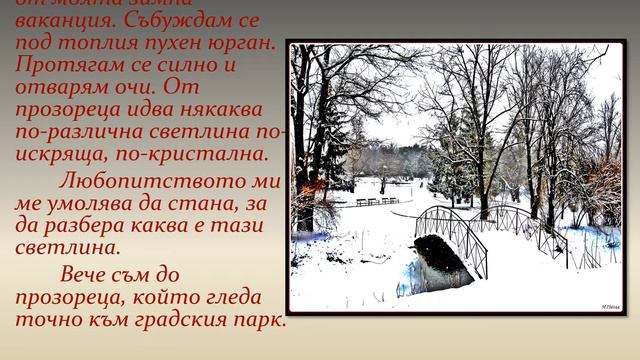 Зима в парка / Презентация на Ивана /4 клас смотреть онлайн