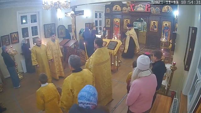 Воскресение. Свв. бессребреники Косма и Дамиан. Всенощное бдение. 13.11.2021 год.