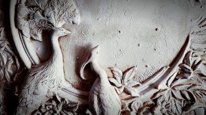 Барельеф "Павлины" в Виннице