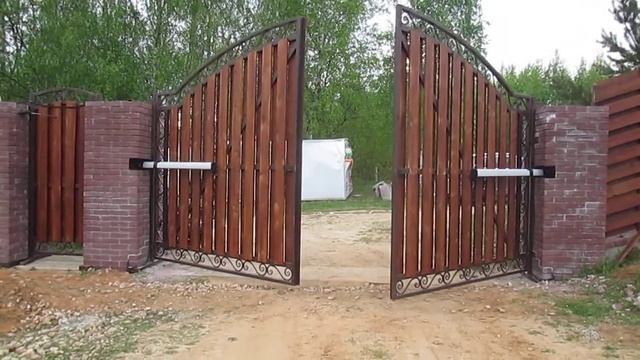Автоматика на распашных воротах смотреть онлайн