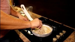 Жареная овсянка с белками - мой любимый завтрак!