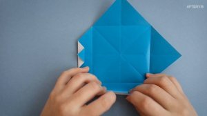 Оригами конверт за 2 минуты ✨ Как сделать квадратный подарочный конверт из бумаги без клея