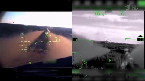 Боевая работа вертолетов Ка-52 на кадрах от российского Минобороны