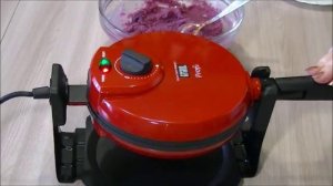 Постные вафли с вишнями на вишнёвом соке ,выпекаем в вафельнице