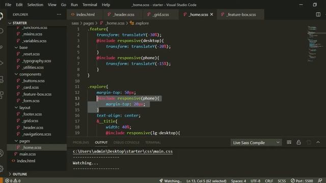SASS 32-dars. Mobil qurilmalarga moslashtirish смотреть онлайн