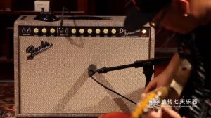 Fender '65 Deluxe Reverb Guitar Amp LTD Edition Fawn Celestion Greenback G12M | No Talking