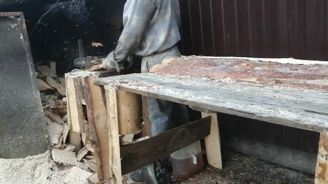 Как удобней и быстрей пилить горбыль. Часть вторая. смотреть онлайн