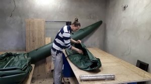 как правильно сложить надувную лодку