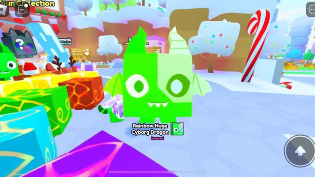 I REDEEMED *RAINBOW* HUGE CYBORG DRAGON IN PET SIM 99!!! смотреть онлайн