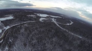 Река Угра с высоты птичьего  полёта.