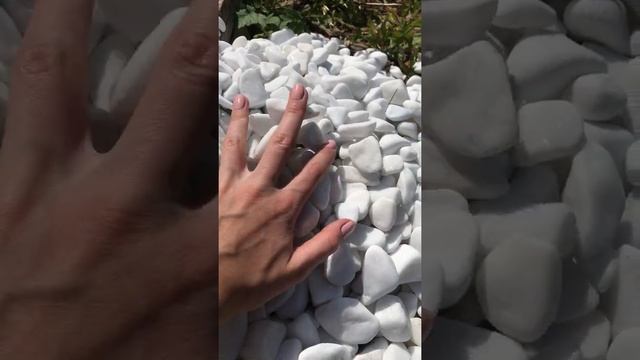 Галька белая для ландшафта и интерьера смотреть онлайн