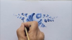 2020_Гжельская роза