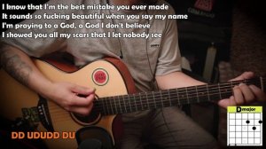 blackbear - @ my worst | Guitar Tutorial