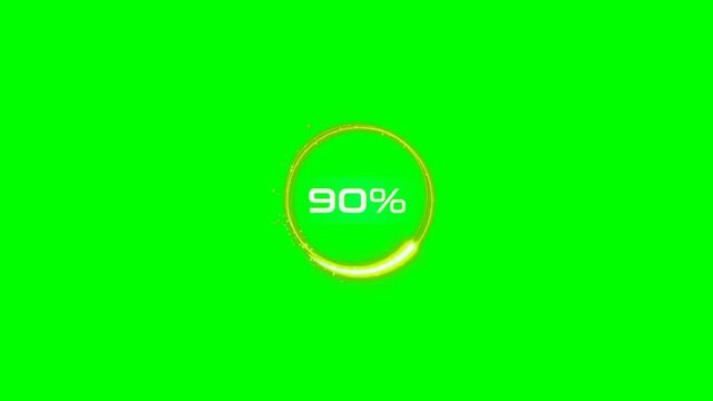 Футажи для видеомонтажа Загрузка на зелёном фоне Loading Green Screen