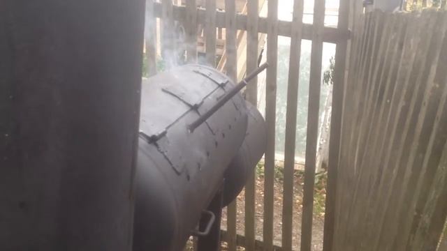 Мангал из трёх газовых баллонов смотреть онлайн