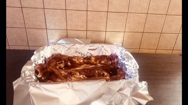 Свиные ребрышки в духовке, в кисло-сладком соусе /Valentyna life