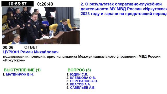 Депутатские слушания Думы города Иркутска седьмого созыва. смотреть онлайн