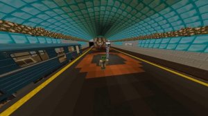 Днепровское метро в майнкрафте #3 Поездка "Покровская - Заводская"//Dnepro metro in minecraft//