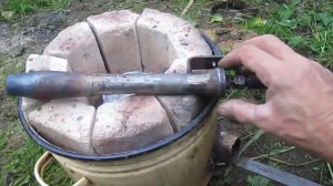 Плавка алюминия инжекционной горелкой