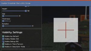 Custom Crosshair 1.7.10 to 1.15.2 Forge & 1.14.4 to 1.15.2 Fabric Mod Overview