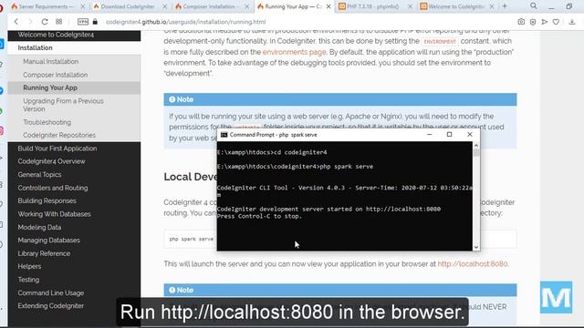 How to install CodeIgniter 4 on Windows