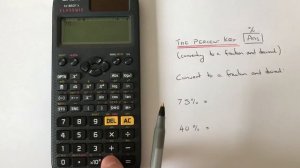 How To Convert Percentages To Fractions Using The Percent Button Casio Classwiz fx 85GTx Calculator