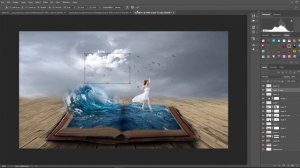 Photo manipulation and editing | photoshop tutorial Water book