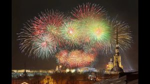 Новогодний салют в Санкт-Петербурге 2018,новый год-новые знакомства с ребятами из Беларусии.