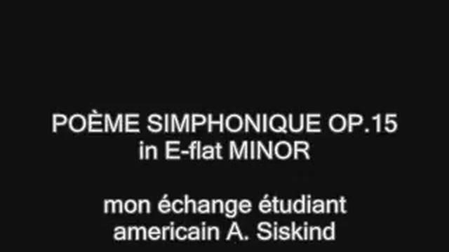 Poème Symphonique Op.15 in E-flat minor смотреть онлайн