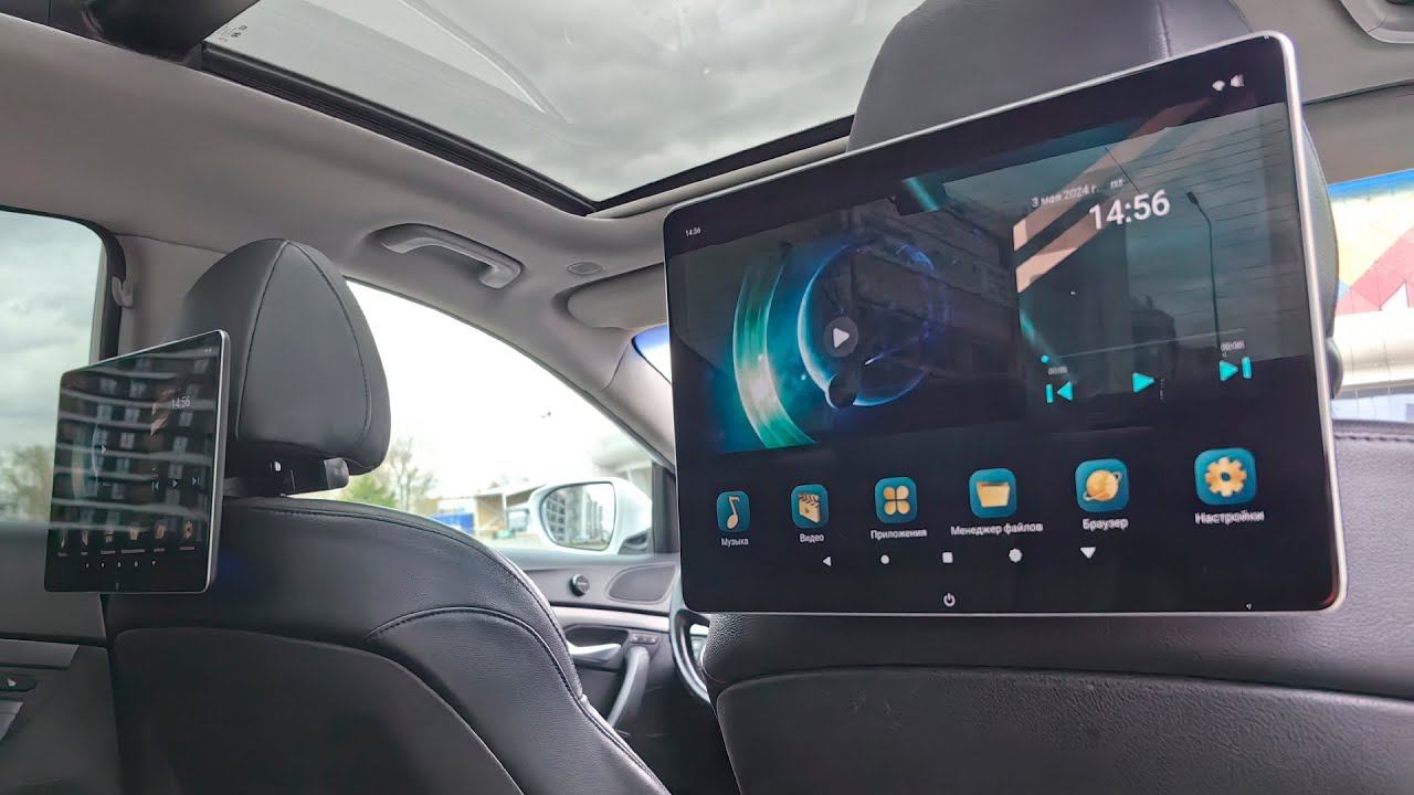 Навесной Android монитор AVS1205MPP на подголовник Hyundai i40