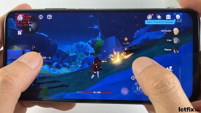 Huawei P40 Lite test game Genshin Impact New Update | Graphics, FPS, Temperature test