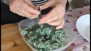 Слоёный пирог со шпинатом и творогом