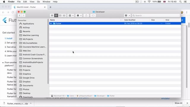 5  Mac Setup Step 1   Install the Flutter SDK