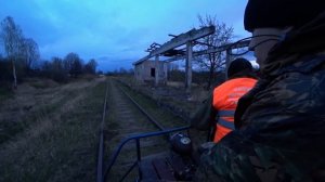 СОШЛИ С РЕЛЬСОВ НА ЗАБРОШЕННОЙ Ж.Д - ОТОРВАЛО КОЛЕСО!