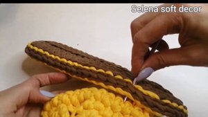 Как пришить верхнюю часть тапочка к подошве
