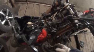 Установка ксенона /Stels Flame 200/