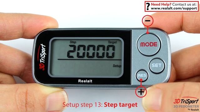 How to change the daily Step Target setting on the 3DTriSport Pedometer смотреть онлайн