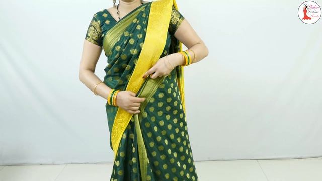 Pleats making trick very easy steps | Silk saree draping tutorial for beginners full guide смотреть онлайн