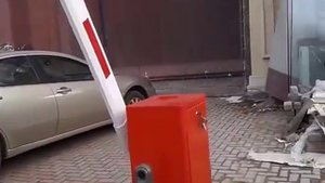 Работа шлагбаума