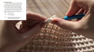 Узор "Вафелька" крючком