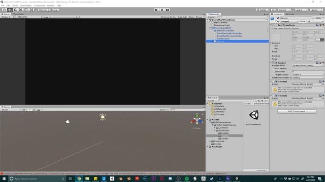 Debugging Unity - Missing UI Scripts in Unity Package. смотреть онлайн