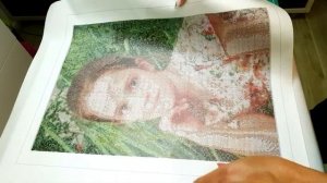 Алмазная мозаика. Нанесение клеевой основы на холст