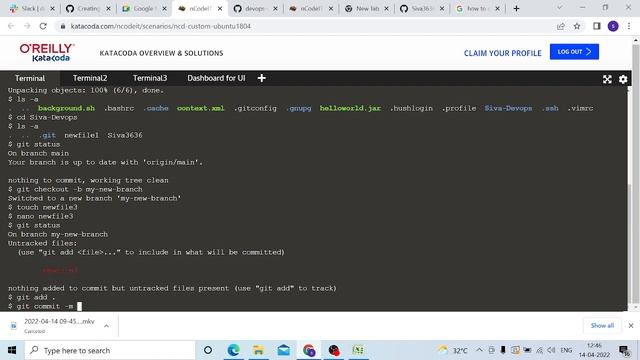 NCD0322H024 2022 04 14 12 - Git hub-Installation смотреть онлайн