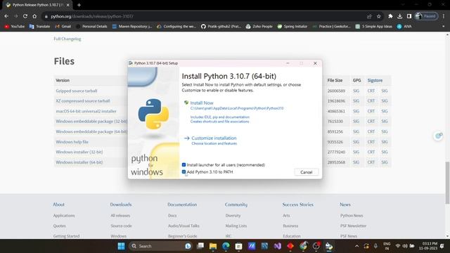 how to install python on windows 11