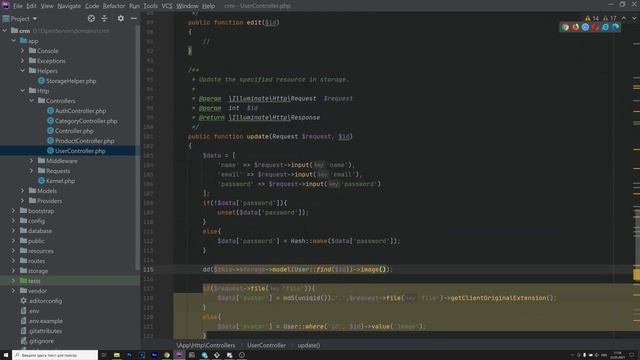 Создаем CRM на Laravel. Storage