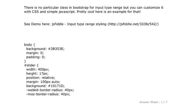 HTML : Where can I find Bootstrap styles for HTML5 Range inputs? смотреть онлайн